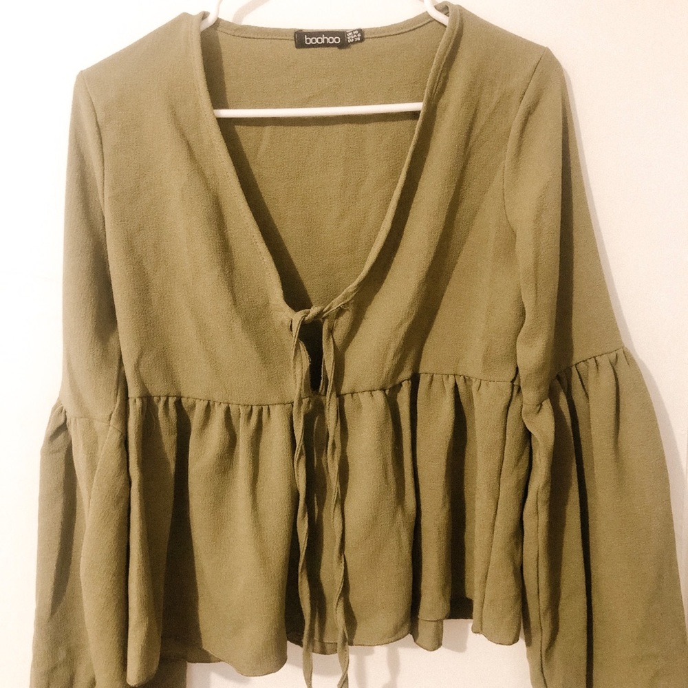 Boohoo Peasant Blouse